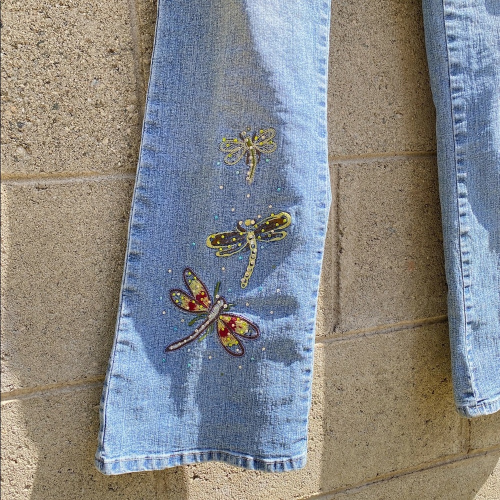 DANIEL Original Design Dragonfly Denim Jeans 11/12 - Picture 4 of 11